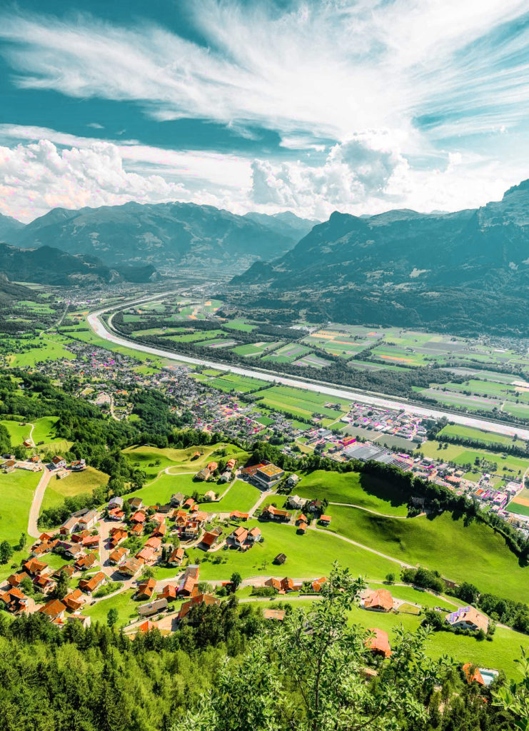 Bild von der Landschaft Liechtenstein